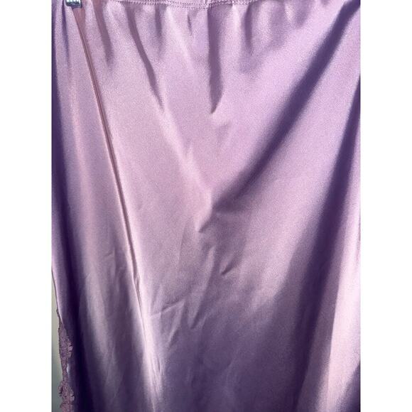 Wild Fable Purple Satin Slip Skirt Size Medium Long Length Skirt - Picture 4 of 8